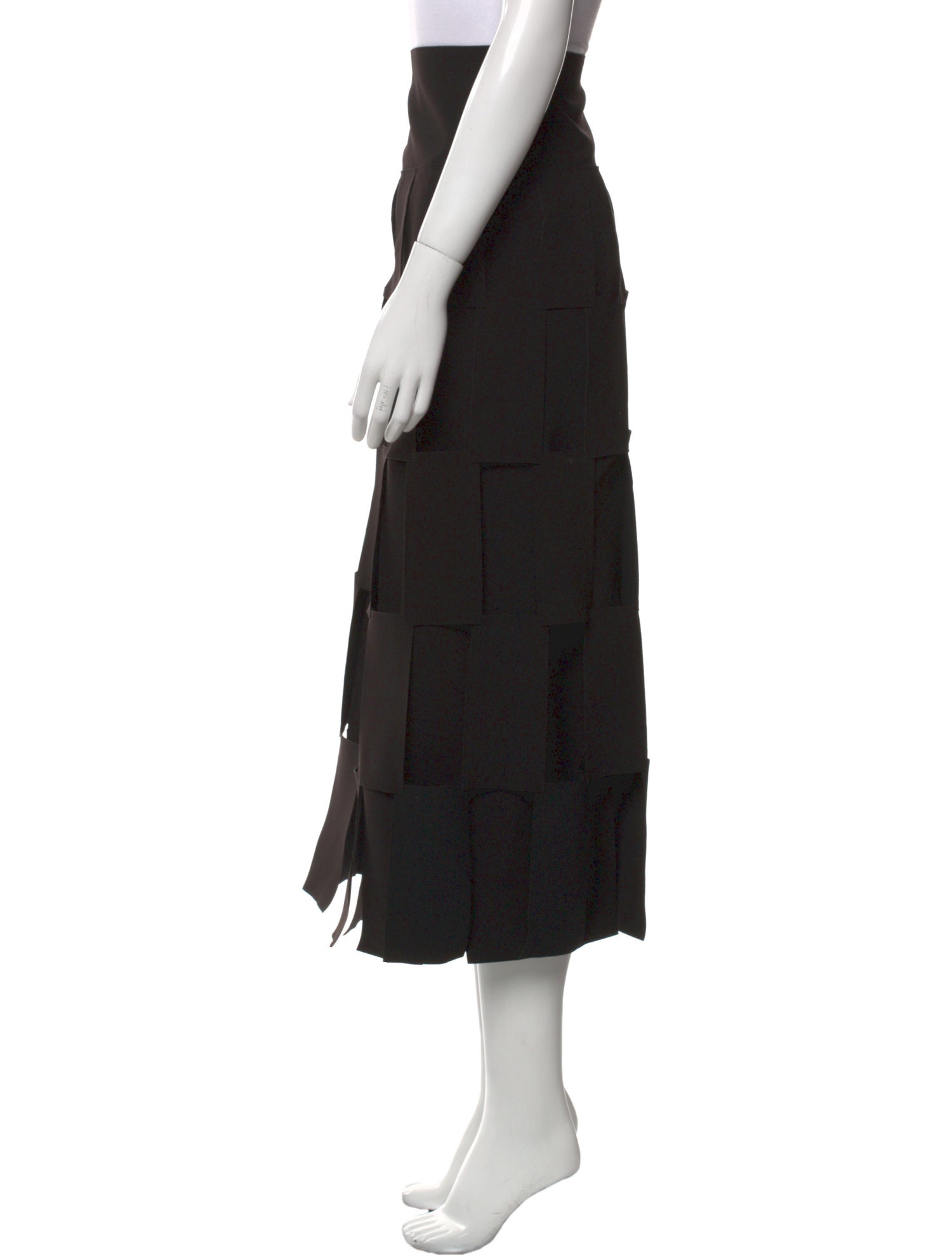 A.W.A.K.E. Mode Cutout Accent Midi Length Skirt w/ Tags