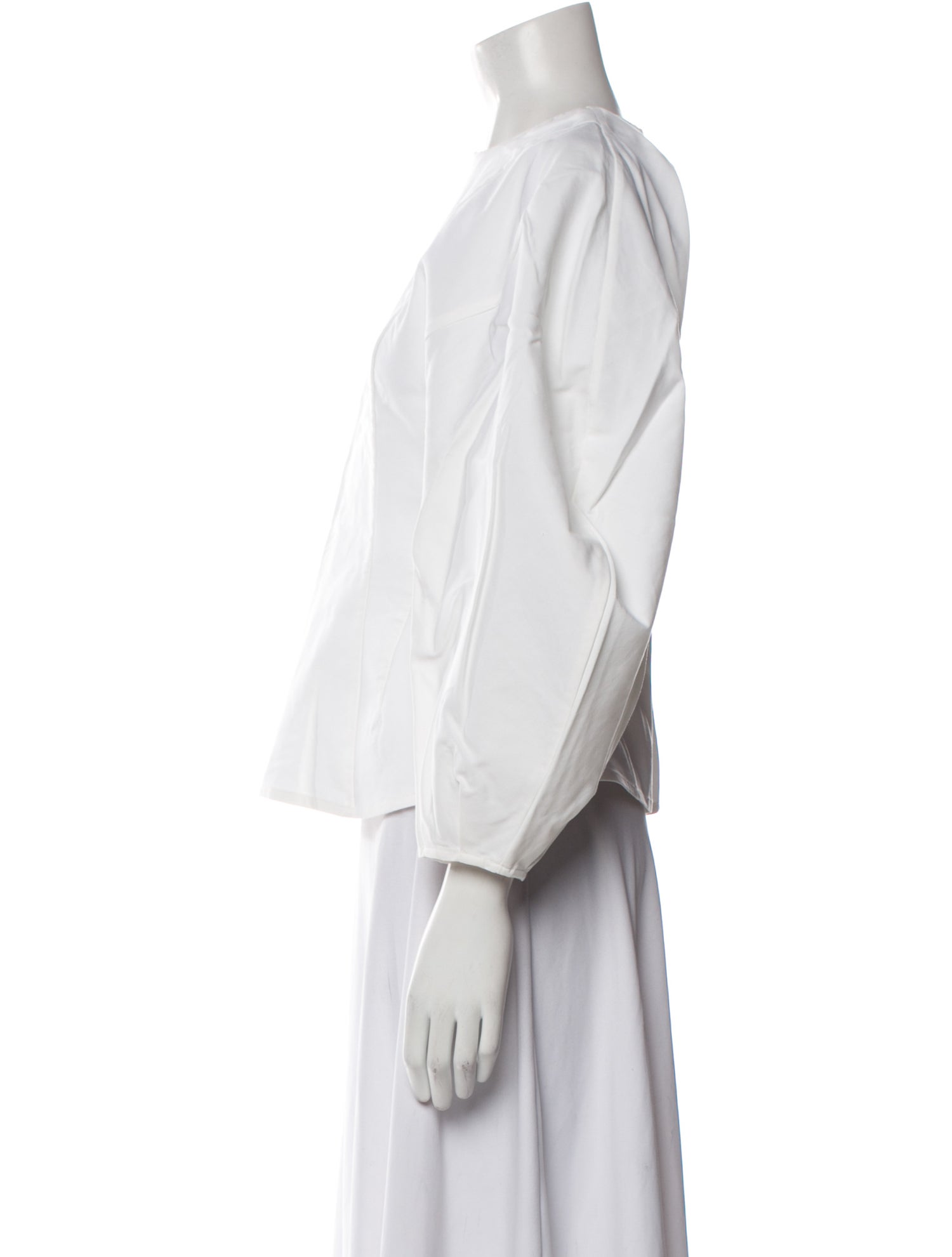 A.W.A.K.E. Mode Crew Neck Three-Quarter Sleeve Blouse