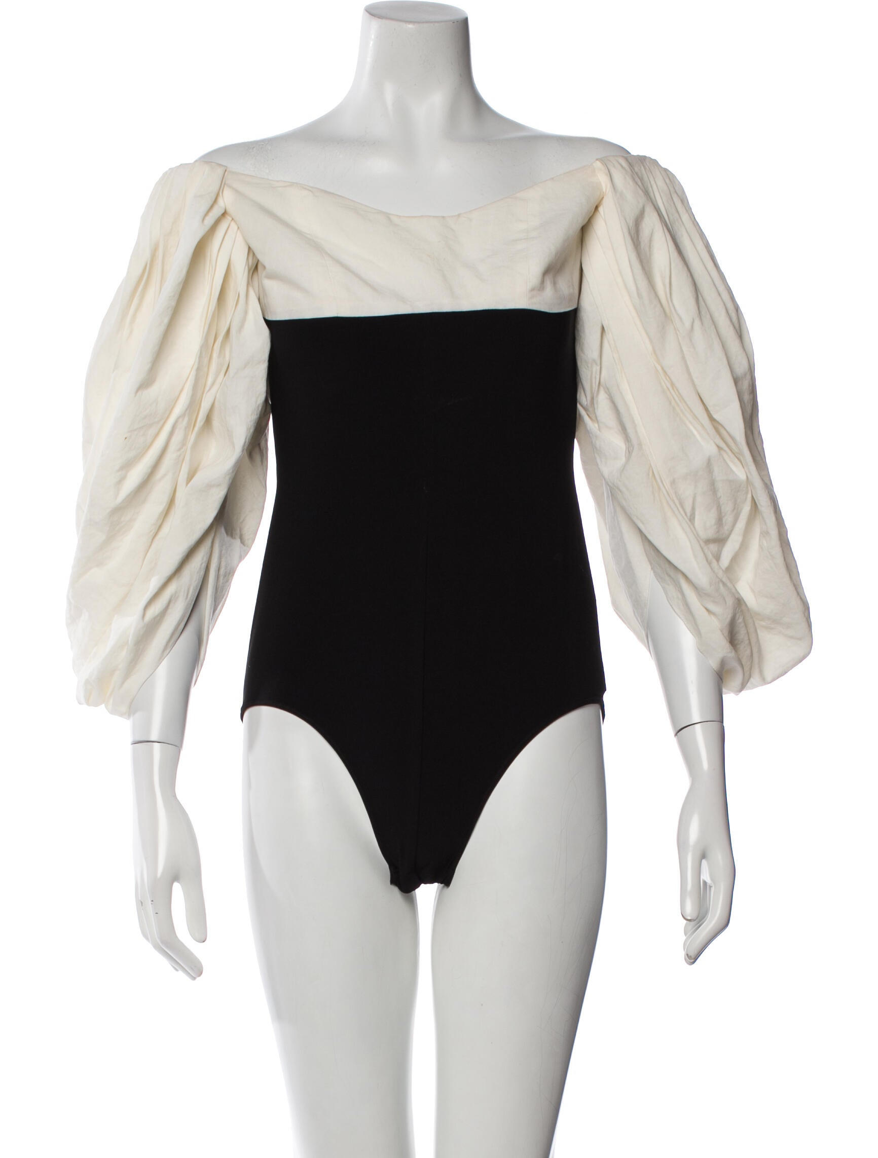 A.W.A.K.E. Mode Off-The-Shoulder Three-Quarter Sleeve Bodysuit