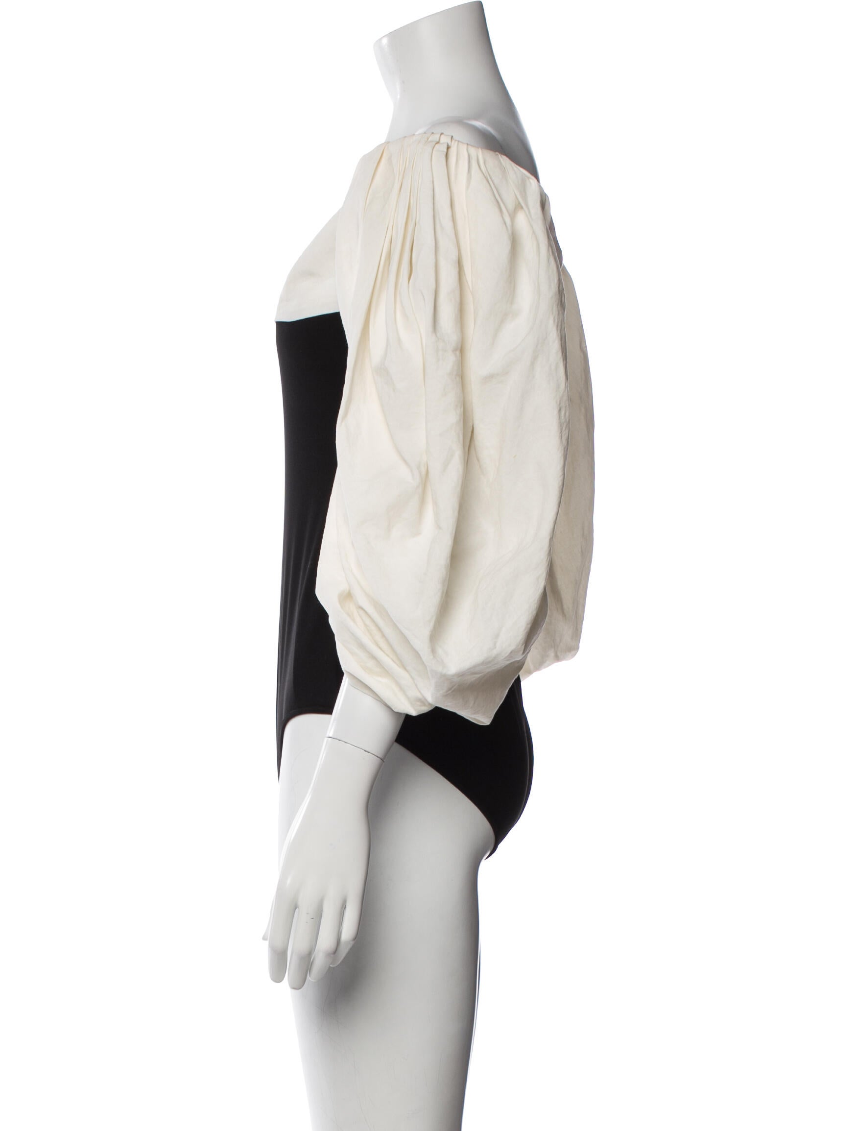 A.W.A.K.E. Mode Off-The-Shoulder Three-Quarter Sleeve Bodysuit