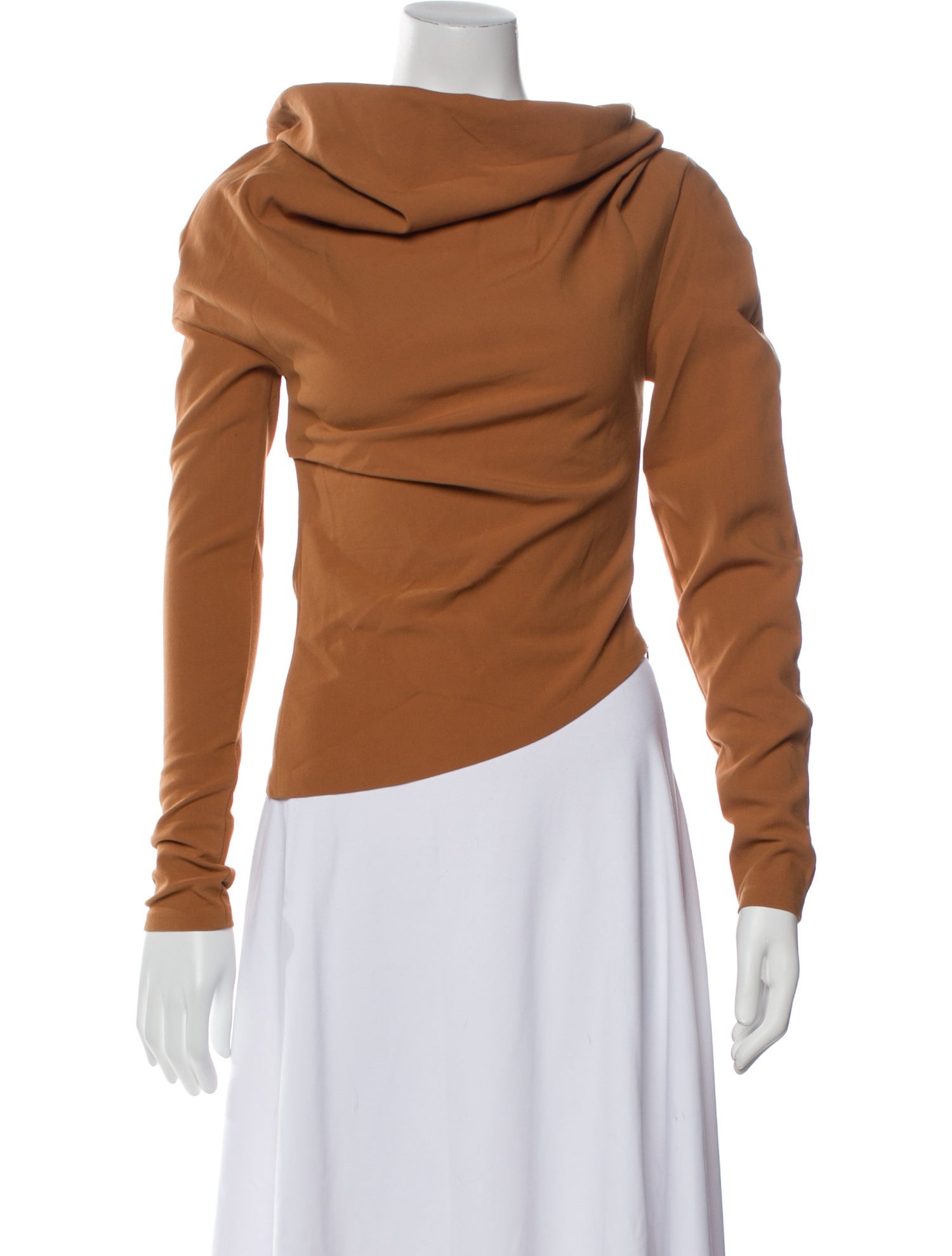 A.W.A.K.E. Mode Cowl Neck Long Sleeve Top