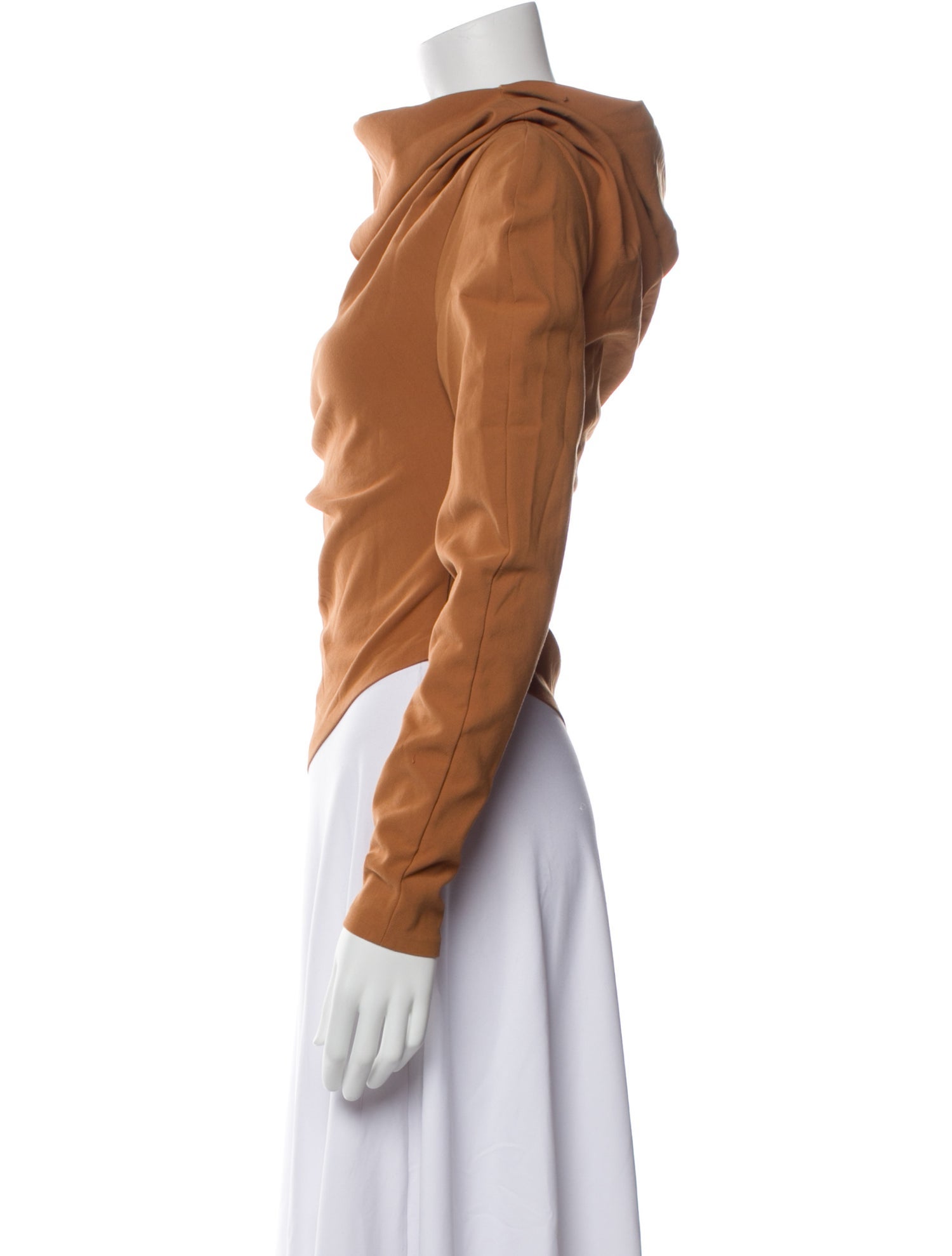 A.W.A.K.E. Mode Cowl Neck Long Sleeve Top