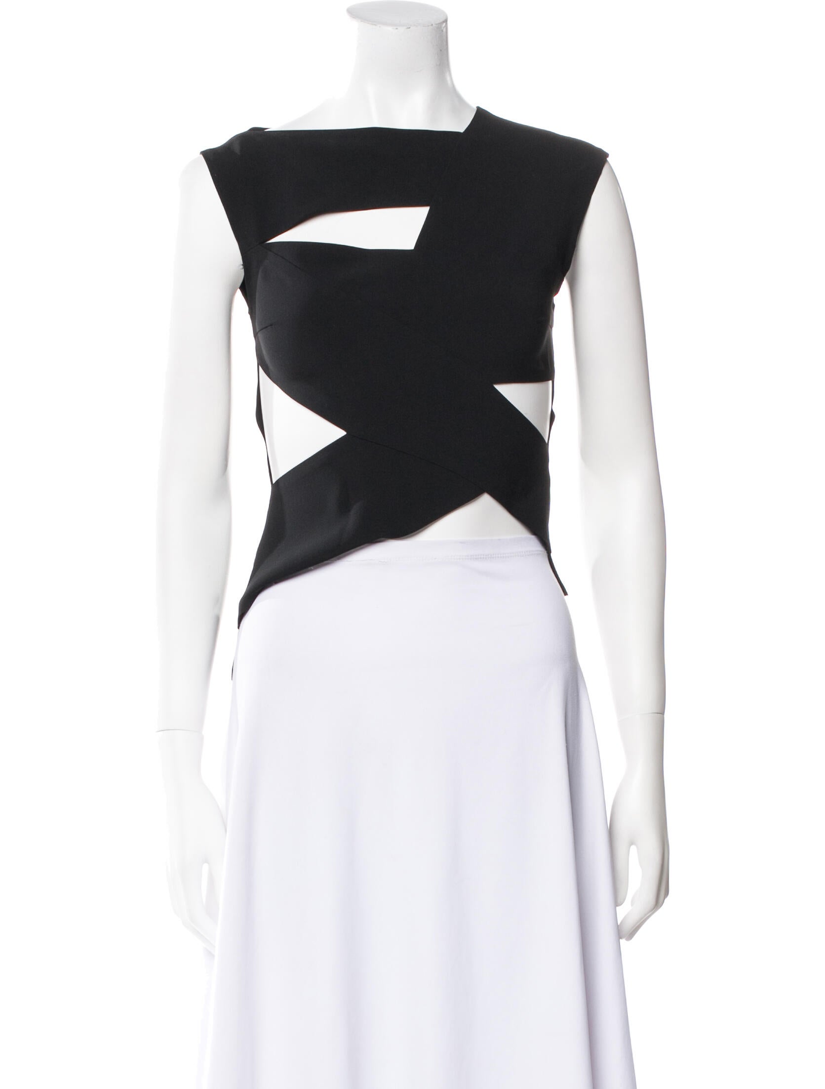 A.W.A.K.E. Mode Asymmetrical Sleeveless Crop Top