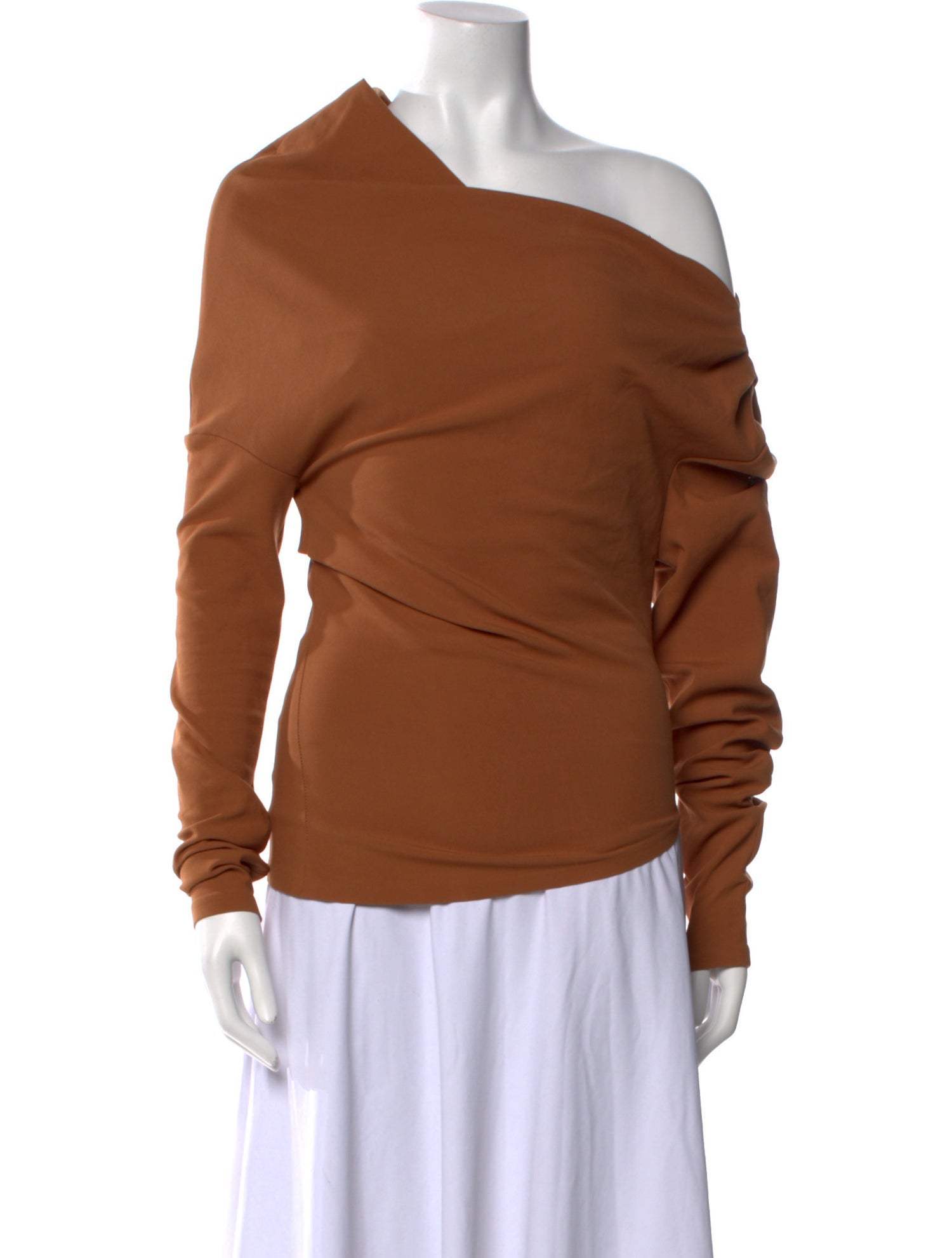 A.W.A.K.E. Mode One-Shoulder Long Sleeve Blouse