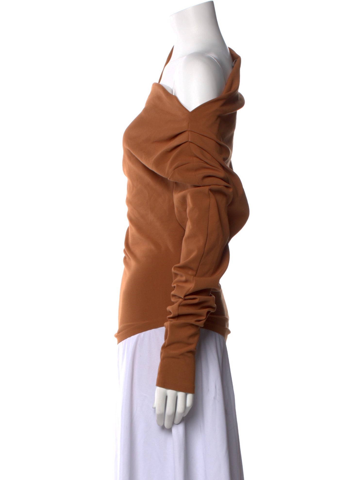 A.W.A.K.E. Mode One-Shoulder Long Sleeve Blouse