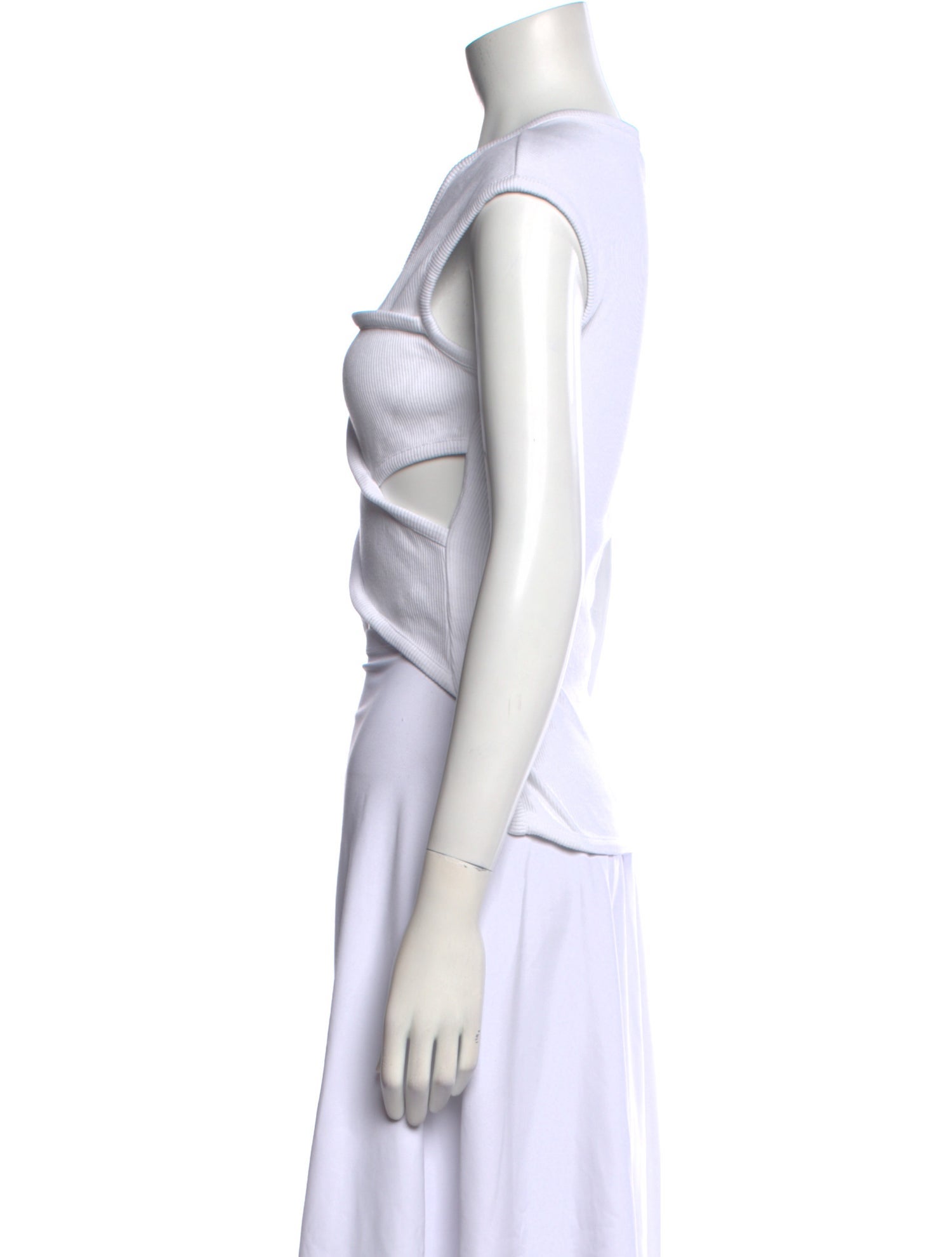 A.W.A.K.E. Mode Square Neckline Sleeveless Crop Top