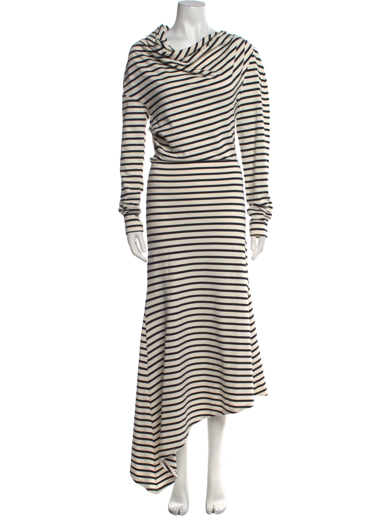 A.W.A.K.E. Mode Striped Long Dress