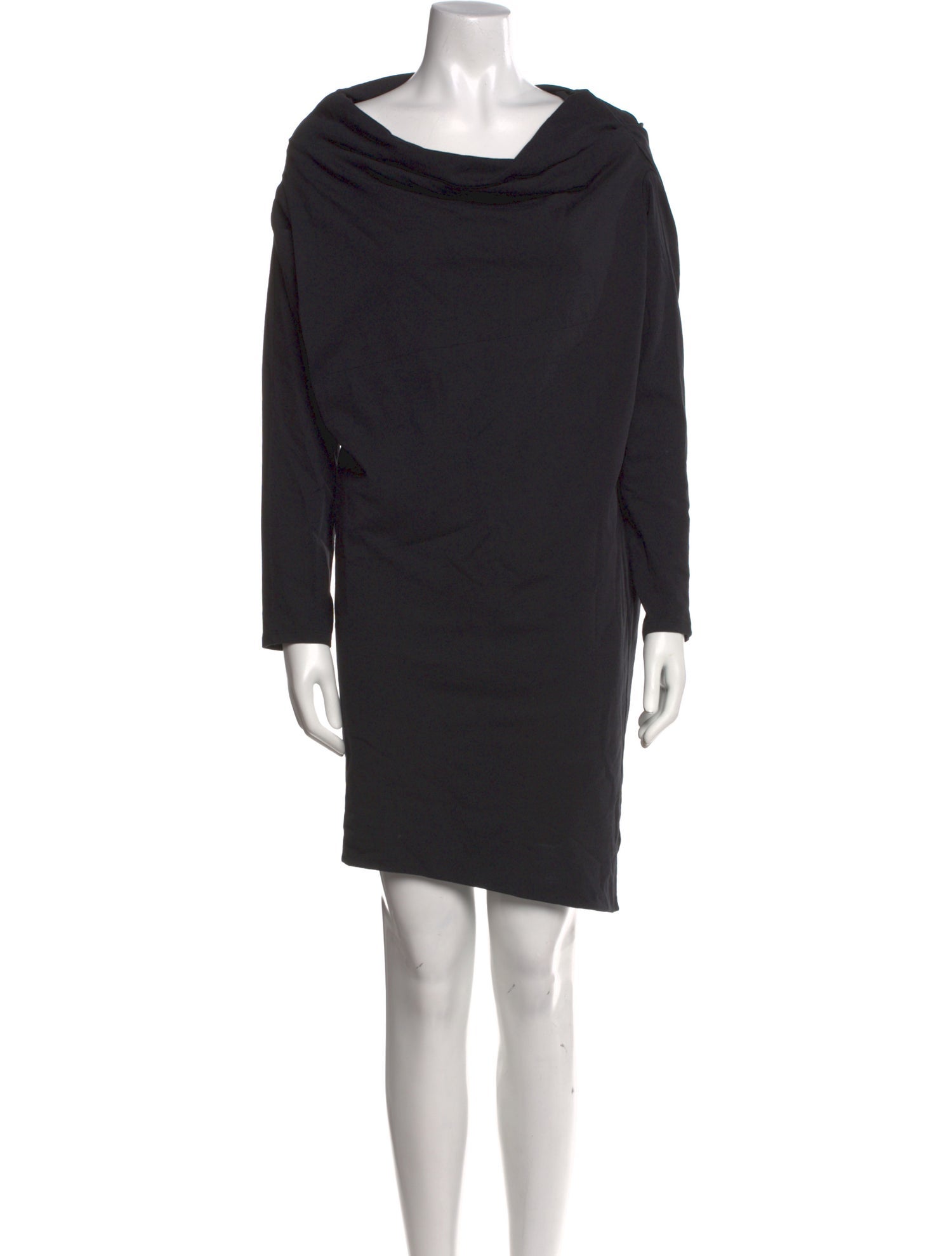 A.W.A.K.E. Mode Cowl Neck Mini Dress