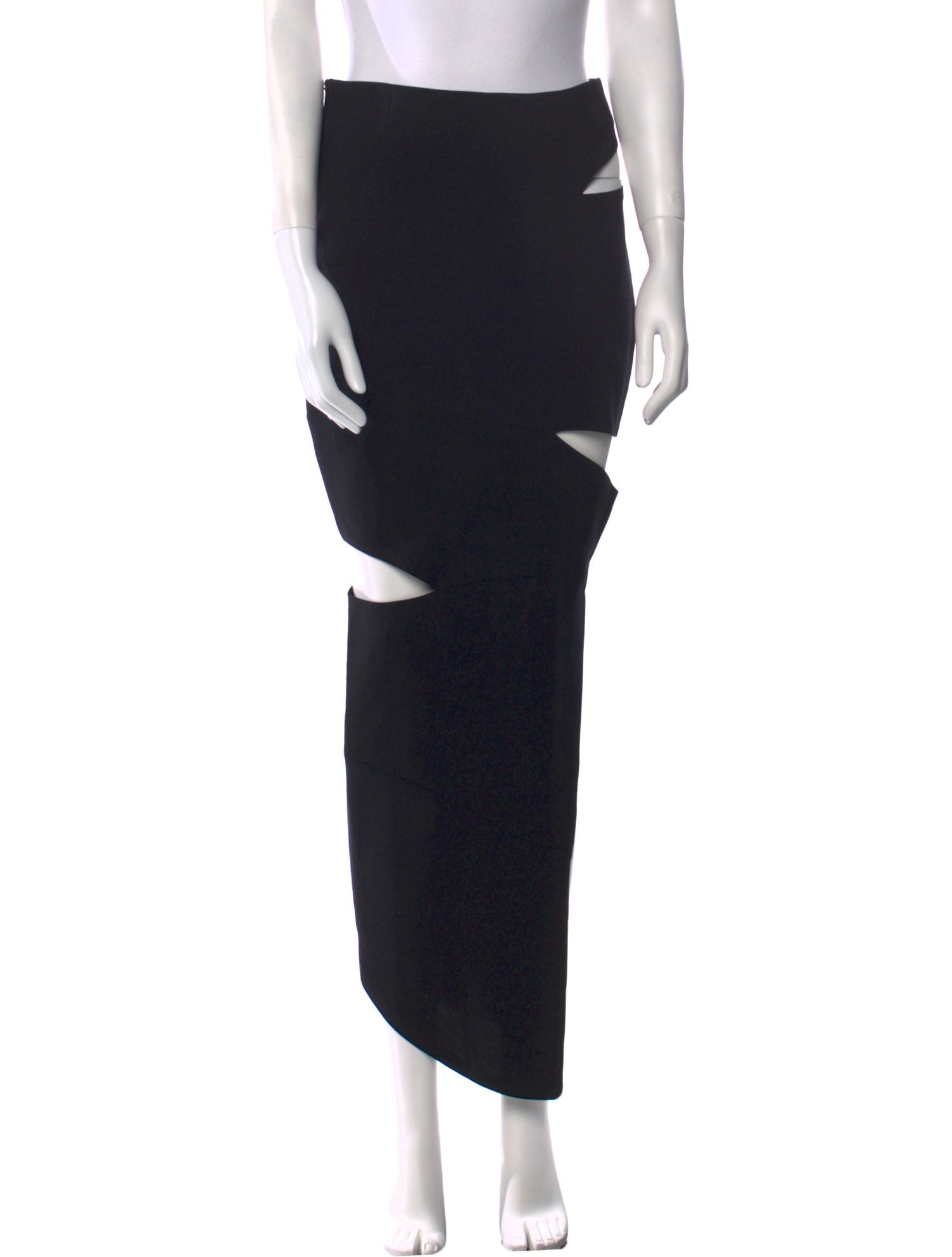 A.W.A.K.E. Mode Cutout Accent Midi Length Skirt