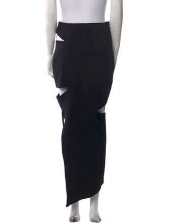 A.W.A.K.E. Mode Cutout Accent Midi Length Skirt