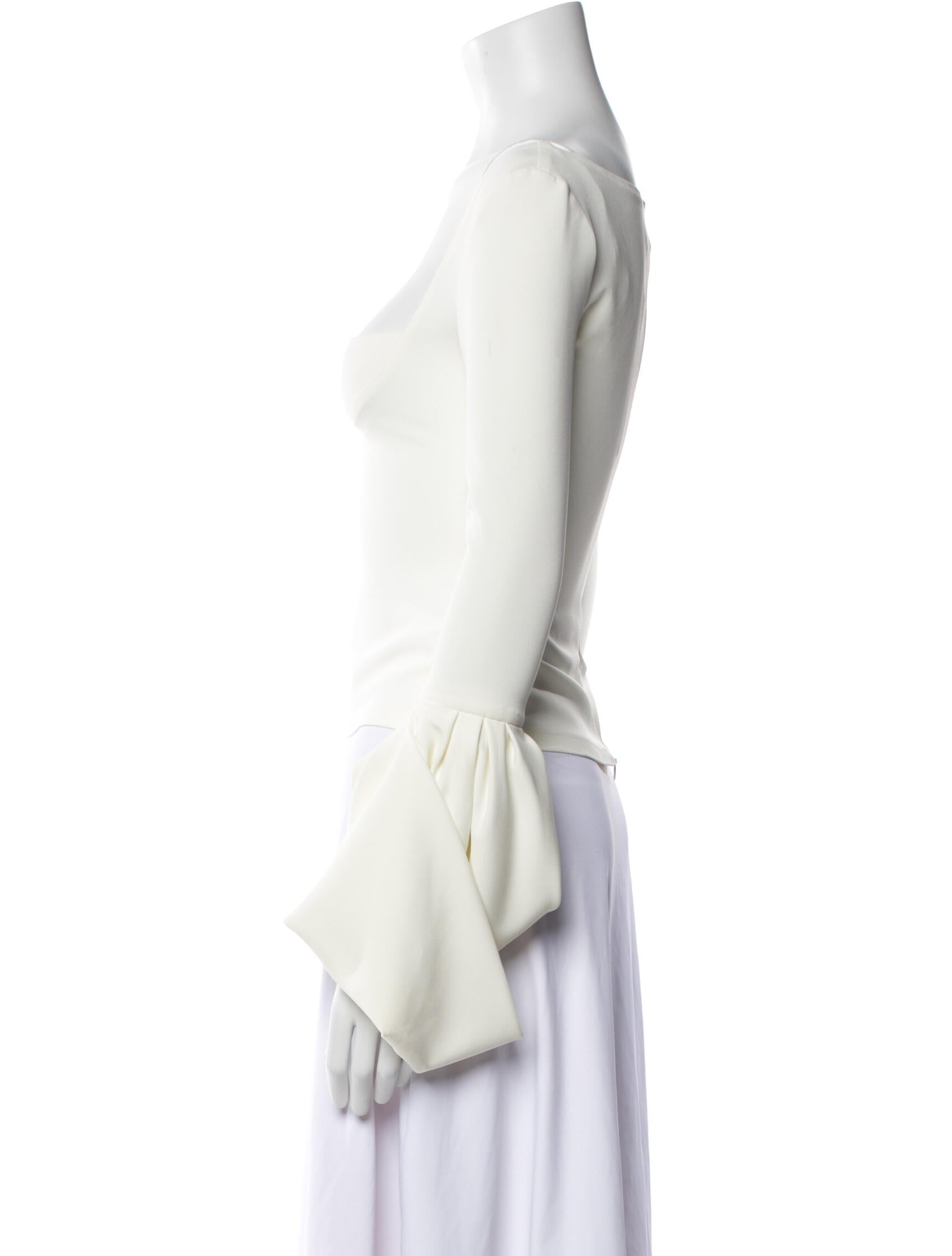 A.W.A.K.E. Mode Square Neckline Long Sleeve Crop Top w/ Tags