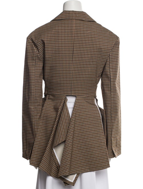 A.W.A.K.E. Mode Plaid Print Blazer