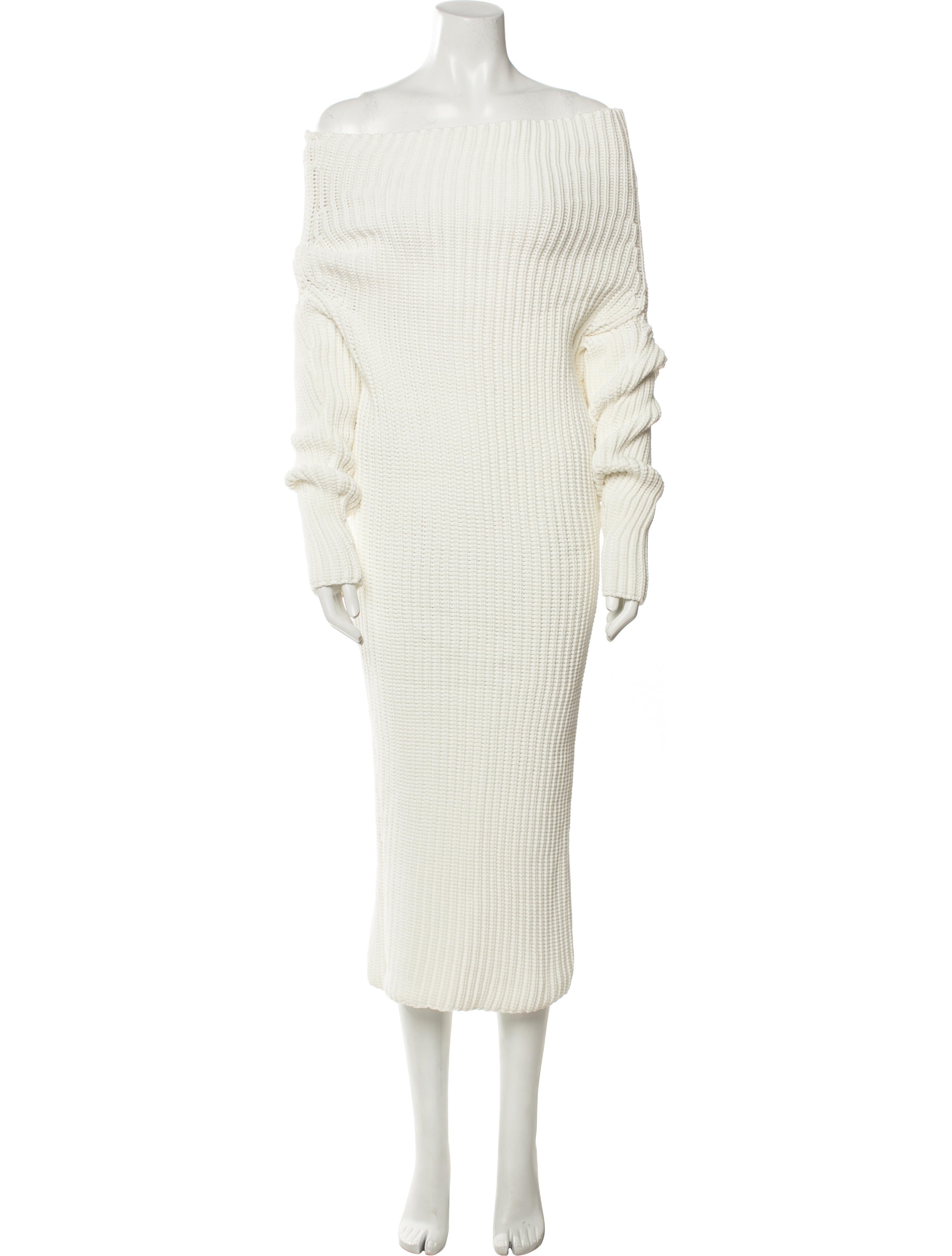 A.W.A.K.E. Mode Off-The-Shoulder Knee-Length Dress