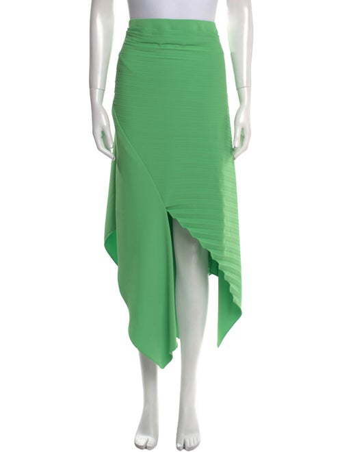 A.W.A.K.E. Mode Pleated Accents Midi Length Skirt