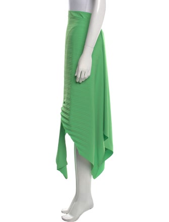 A.W.A.K.E. Mode Pleated Accents Midi Length Skirt