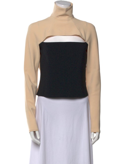 A.W.A.K.E. Mode Colorblock Pattern Turtleneck Bodysuit