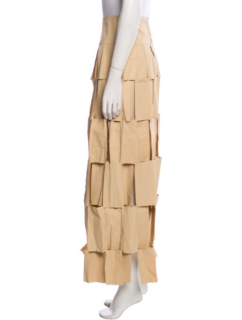 A.W.A.K.E. Mode Raw-Edge Trim Long Skirt