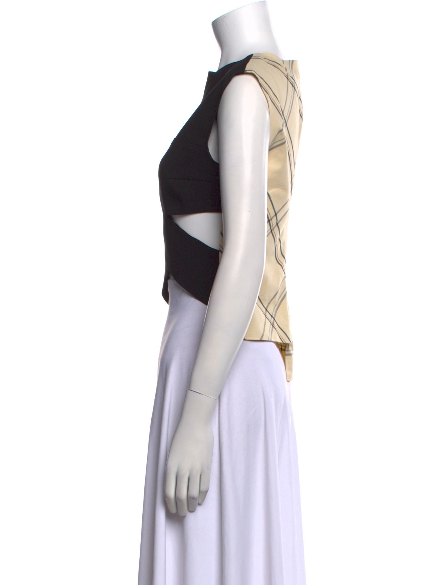 A.W.A.K.E. Mode Square Neckline Sleeveless Crop Top