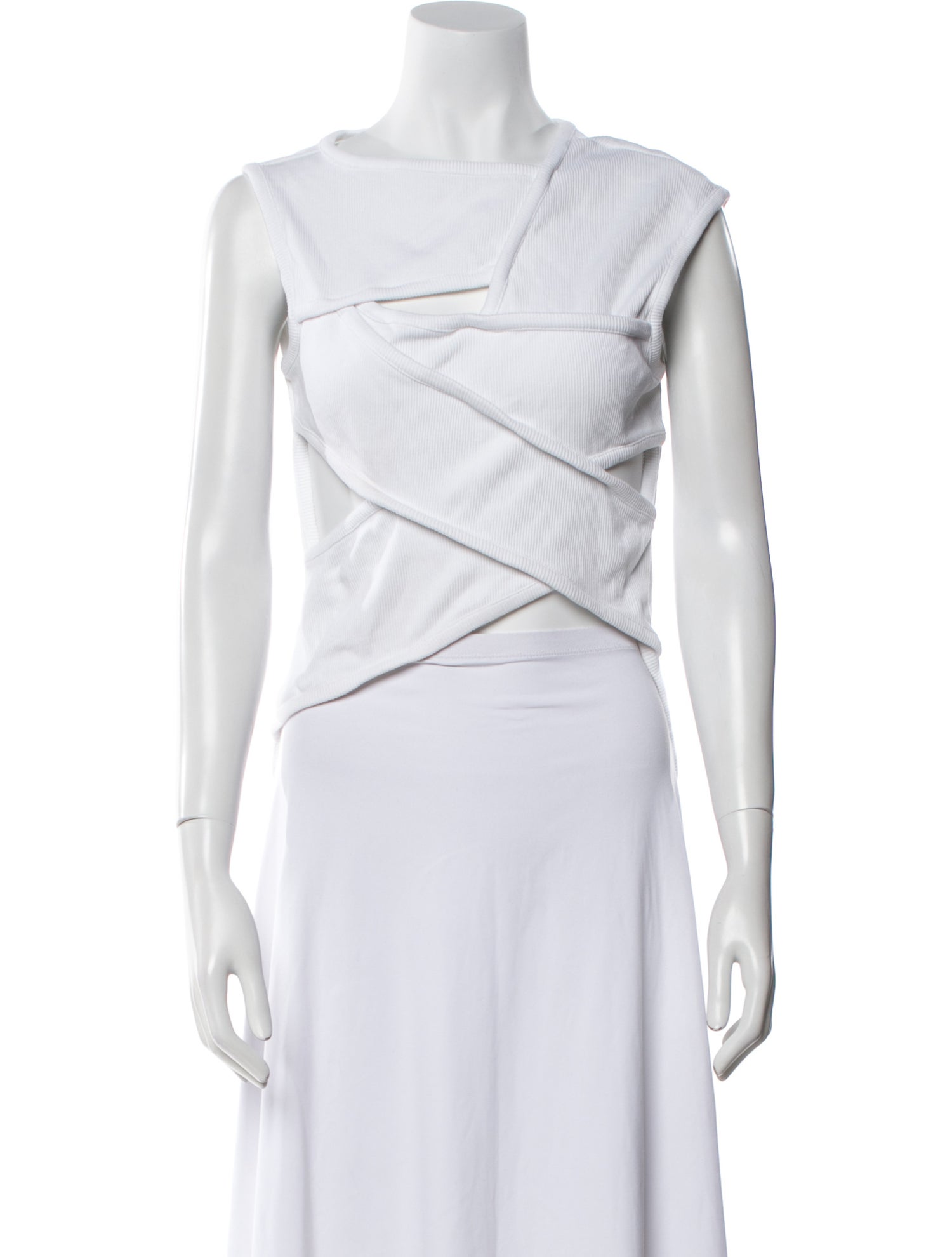 A.W.A.K.E. Mode Asymmetrical Sleeveless Crop Top