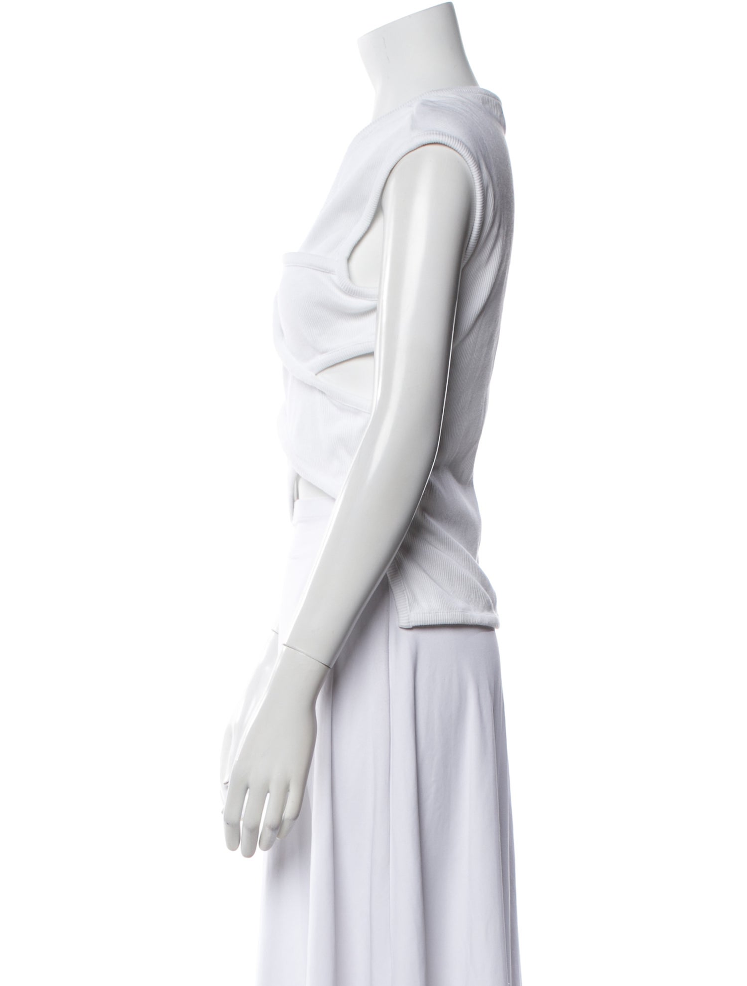 A.W.A.K.E. Mode Asymmetrical Sleeveless Crop Top