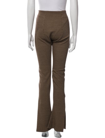 A.W.A.K.E. Mode Houndstooth Print Straight Leg Pants