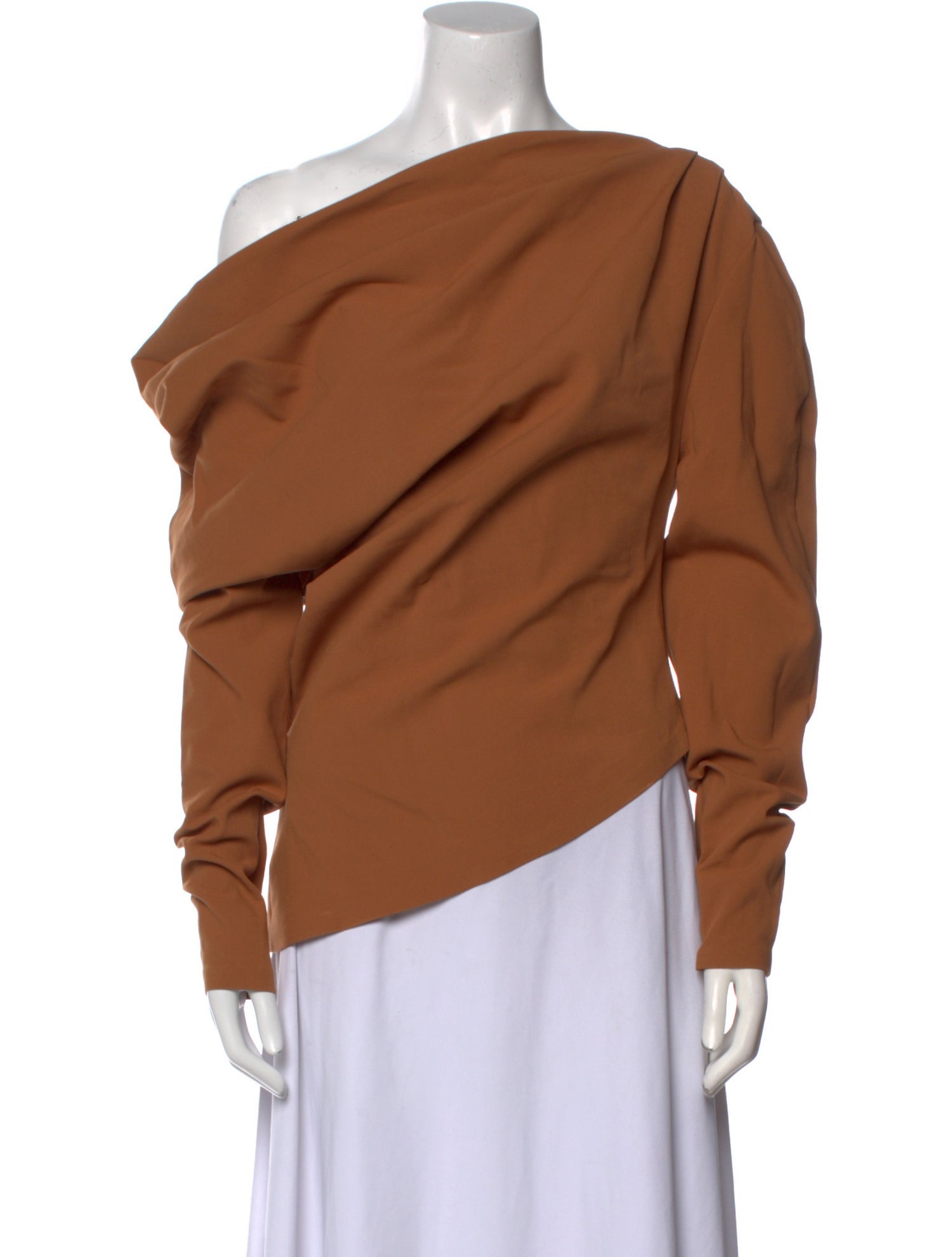 A.W.A.K.E. Mode One-Shoulder Long Sleeve Blouse