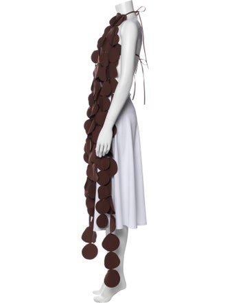 A.W.A.K.E. Mode Polka Dot Print Halterneck Tunic