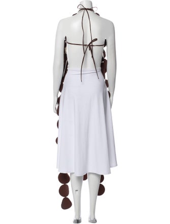 A.W.A.K.E. Mode Polka Dot Print Halterneck Tunic