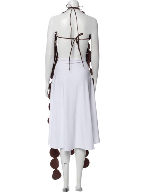 A.W.A.K.E. Mode Polka Dot Print Halterneck Tunic