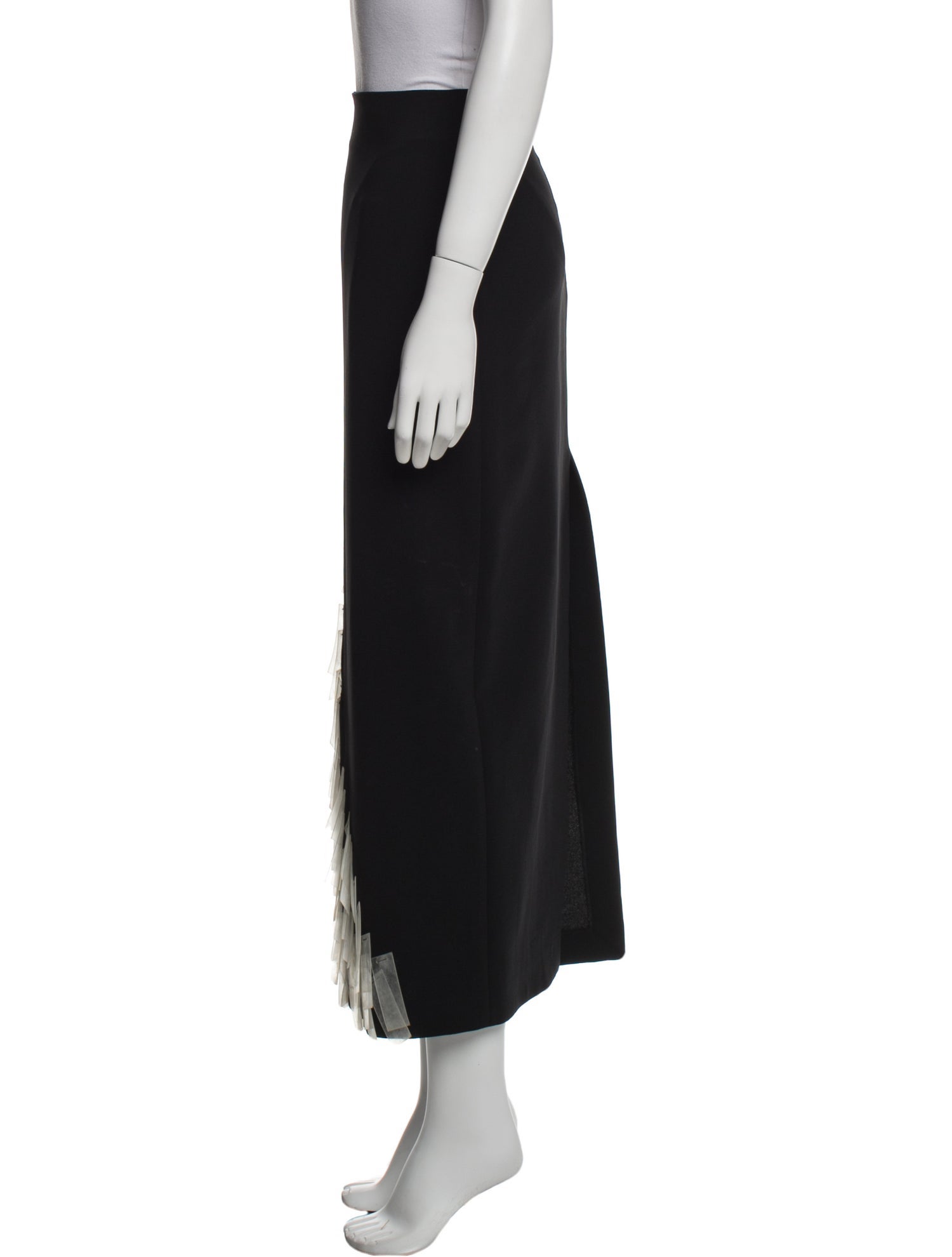 A.W.A.K.E. Mode Colorblock Pattern Midi Length Skirt