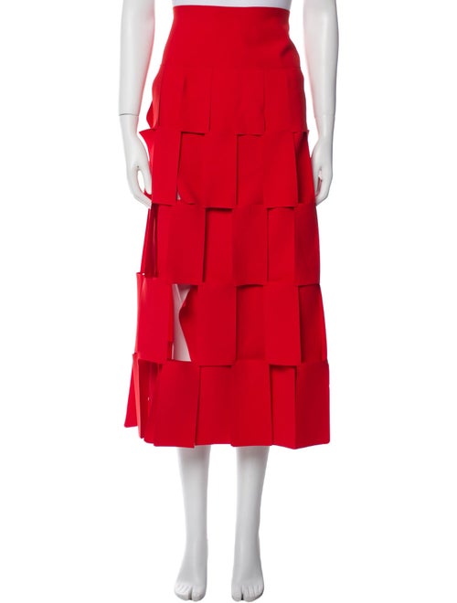 A.W.A.K.E. Mode Cutout Accent Midi Length Skirt