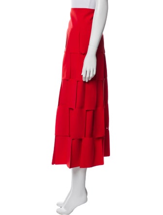 A.W.A.K.E. Mode Cutout Accent Midi Length Skirt