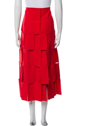 A.W.A.K.E. Mode Cutout Accent Midi Length Skirt