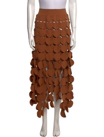 A.W.A.K.E. Mode Printed Midi Length Skirt