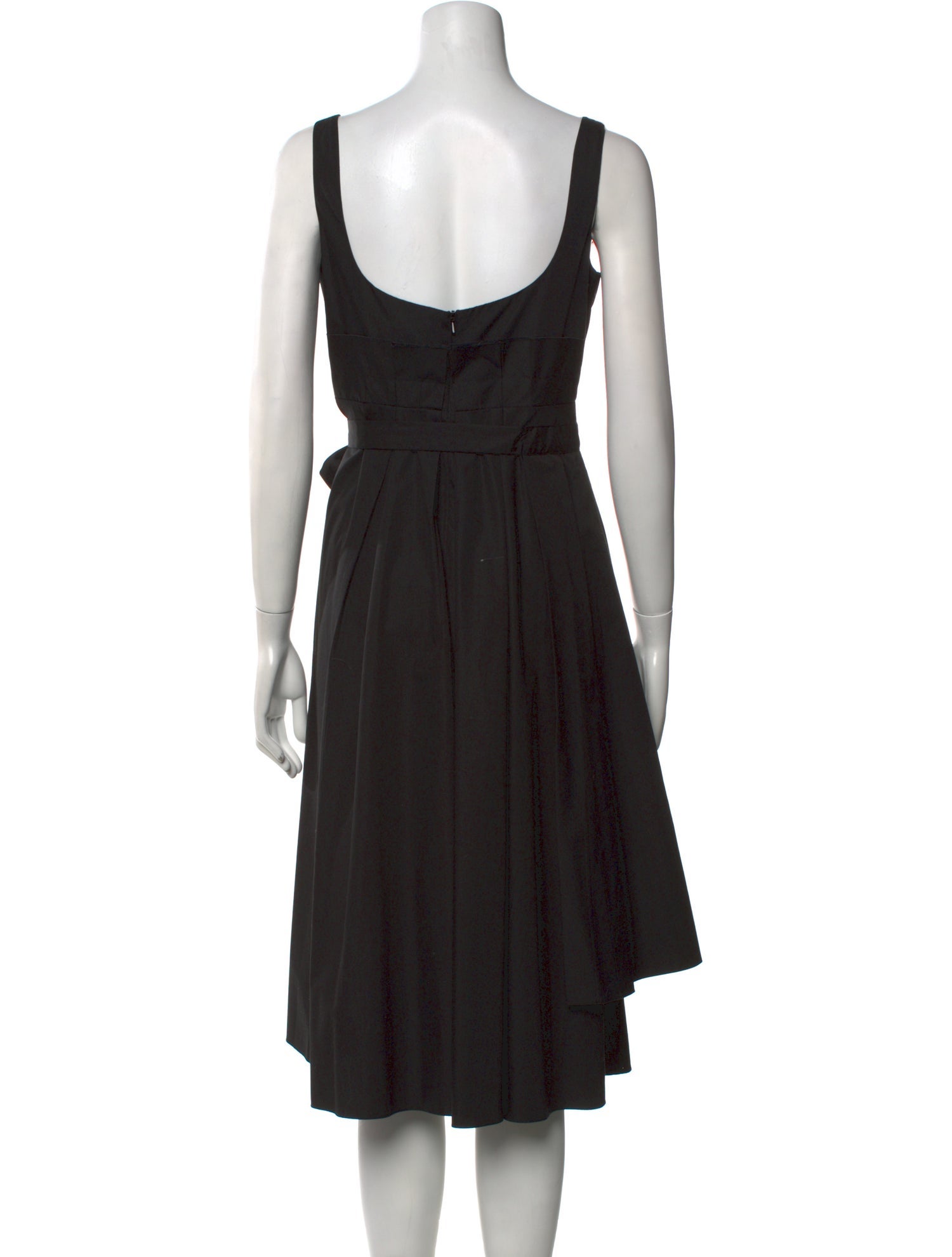 A.W.A.K.E. Mode Square Neckline Midi Length Dress