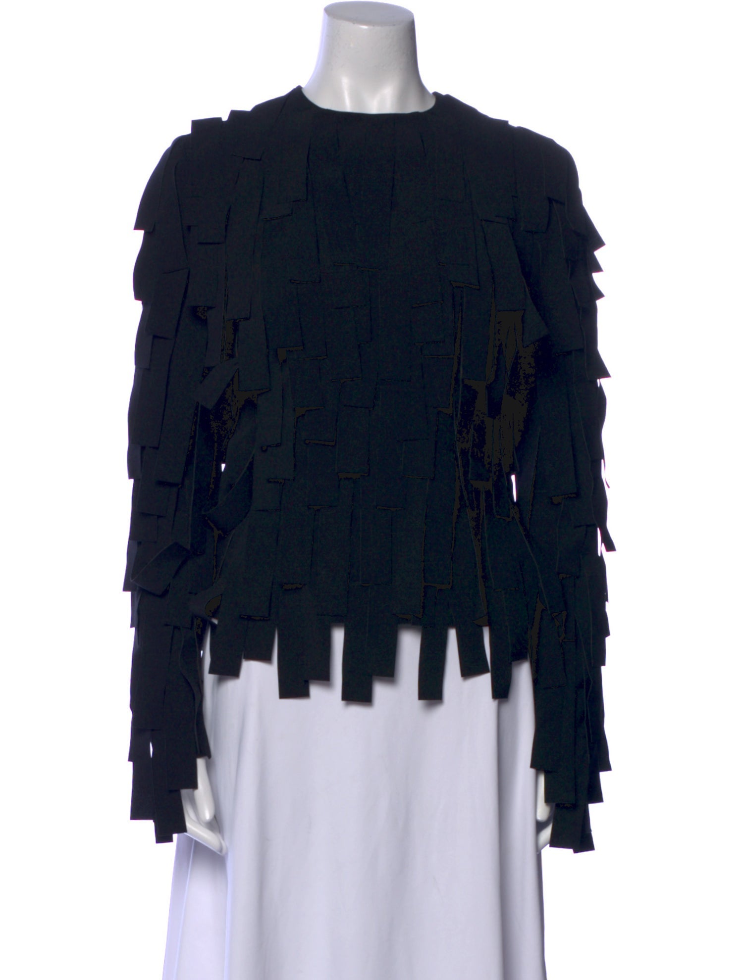 A.W.A.K.E. Mode Mock Neck Long Sleeve Blouse