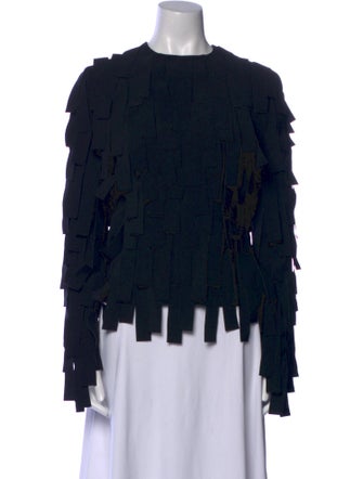 A.W.A.K.E. Mode Mock Neck Long Sleeve Blouse