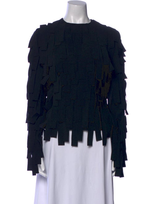 A.W.A.K.E. Mode Mock Neck Long Sleeve Blouse