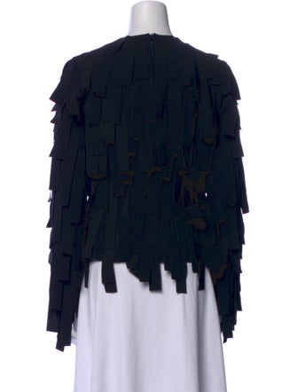 A.W.A.K.E. Mode Mock Neck Long Sleeve Blouse