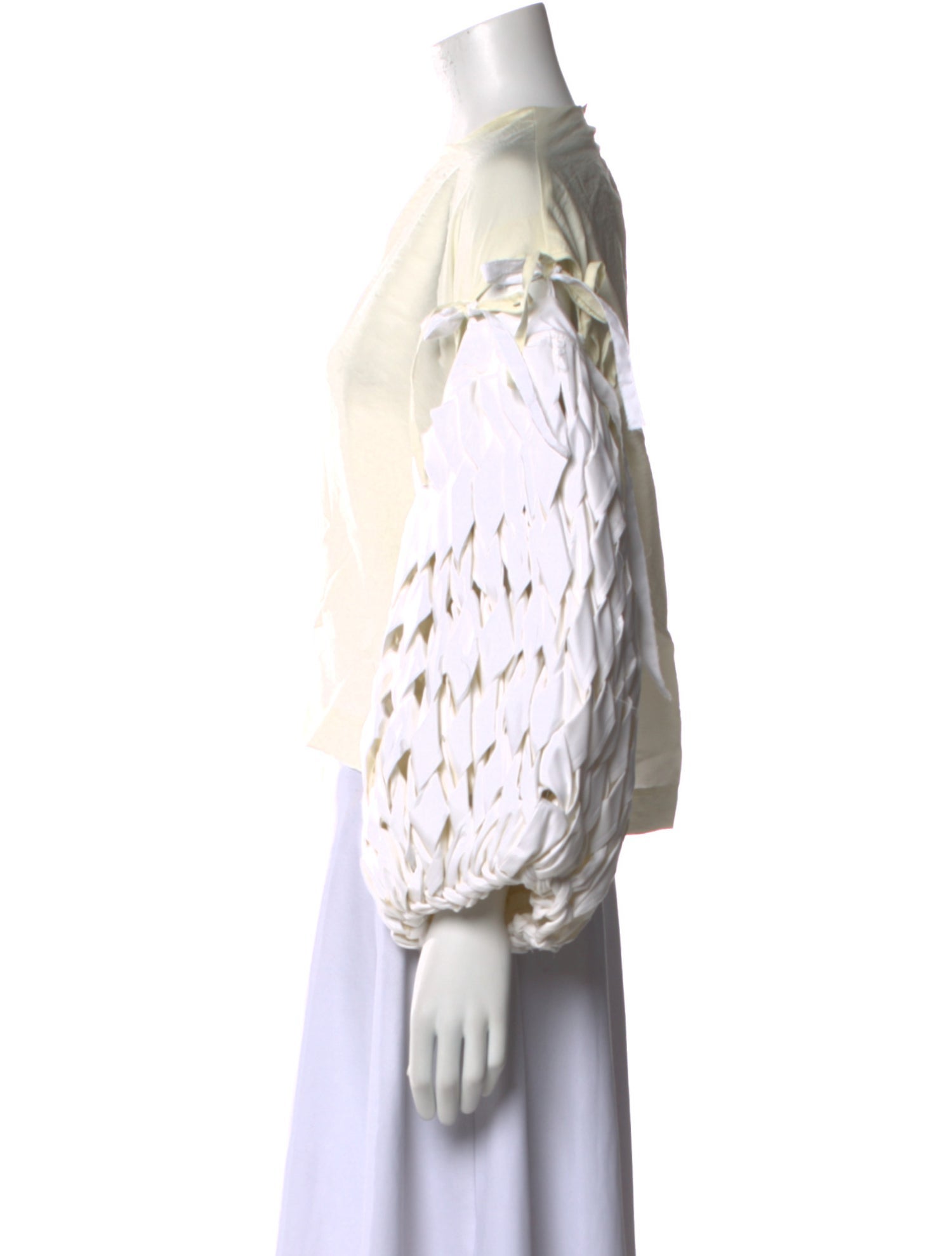 A.W.A.K.E. Mode Printed Scoop Neck Blouse