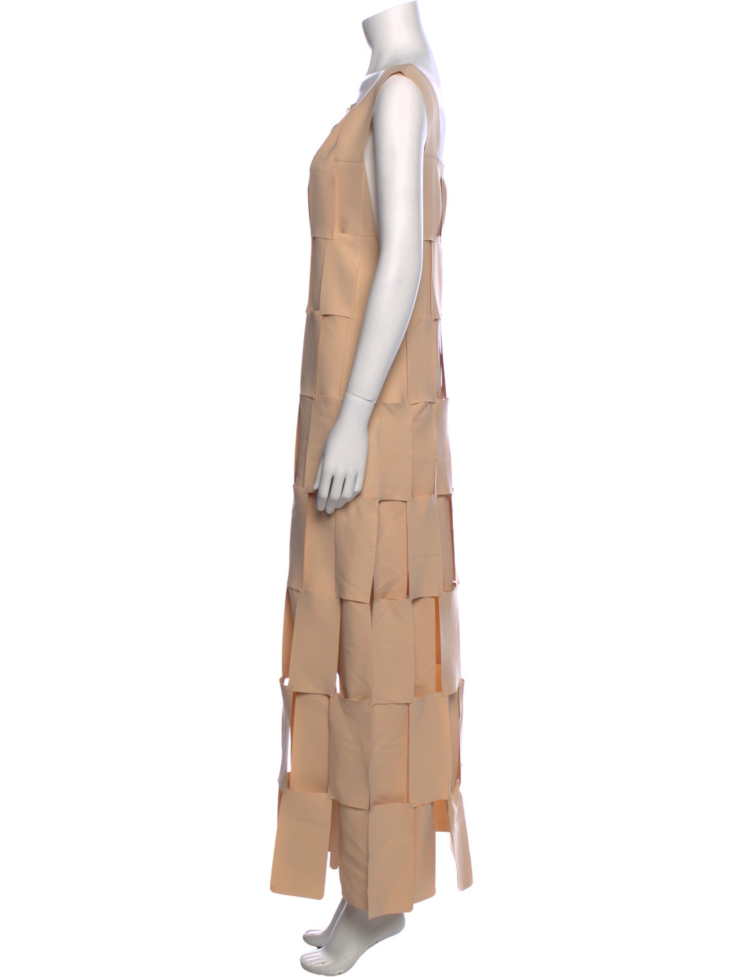 A.W.A.K.E. Mode Square Neckline Long Dress