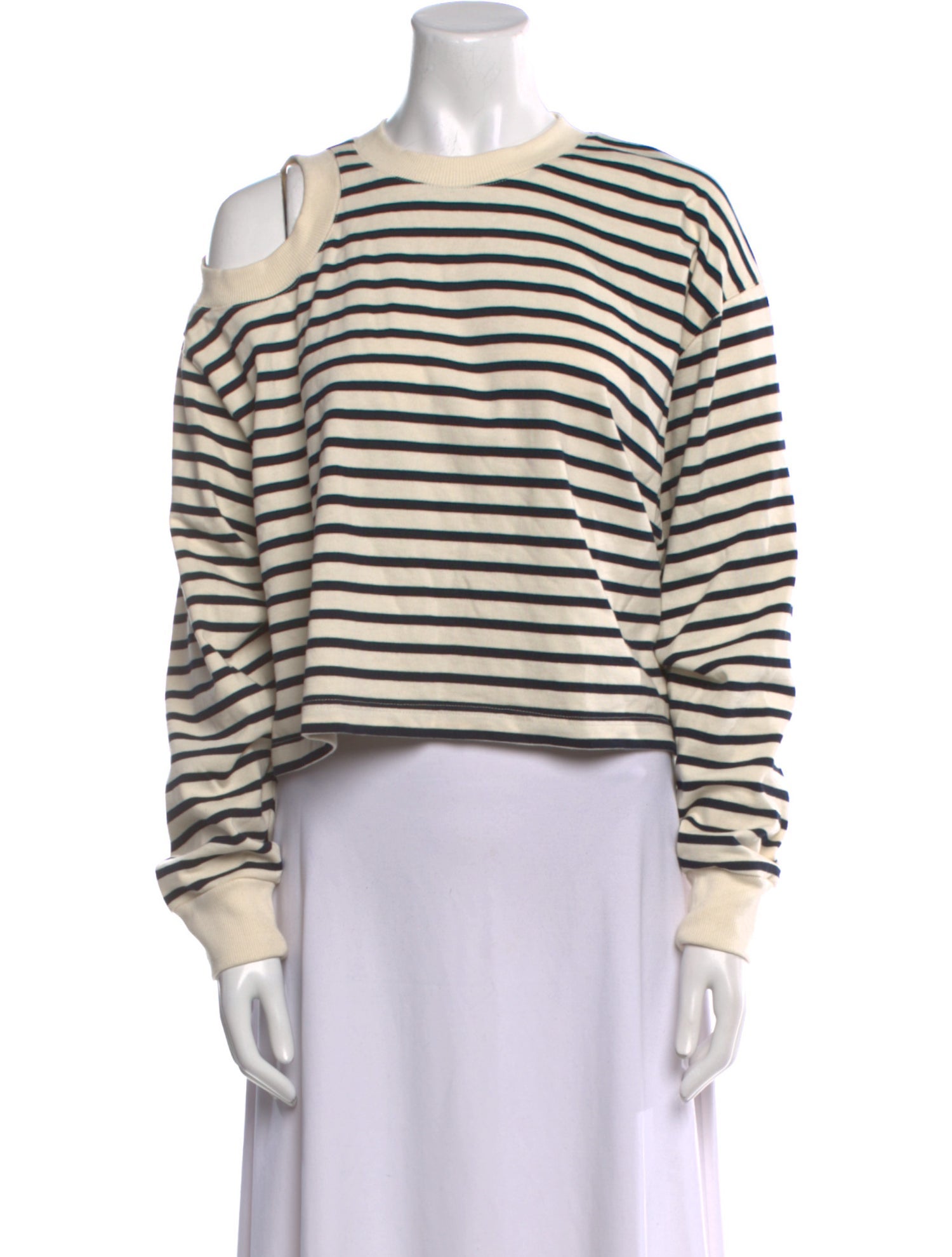 A.W.A.K.E. Mode Striped Crew Neck Sweatshirt