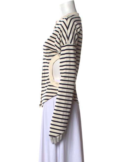 A.W.A.K.E. Mode Striped Crew Neck Top
