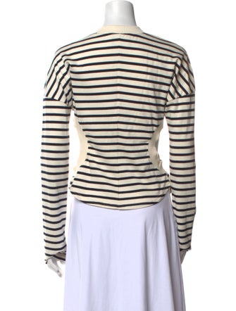 A.W.A.K.E. Mode Striped Crew Neck Top