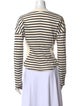 A.W.A.K.E. Mode Striped Crew Neck Top