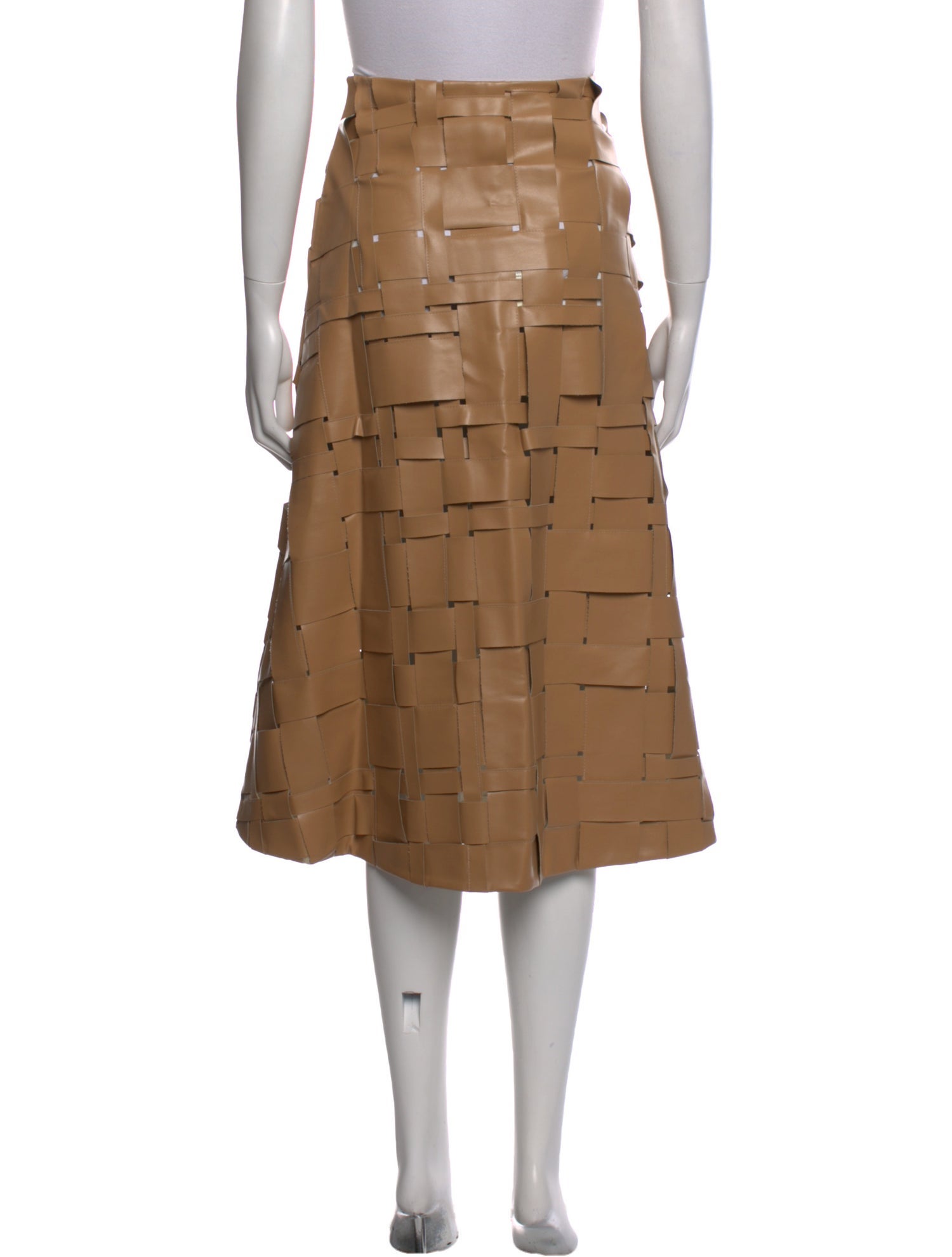 A.W.A.K.E. Mode Mesh Accents Midi Length Skirt