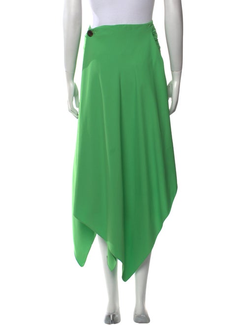 A.W.A.K.E. Mode Pleated Accents Midi Length Skirt