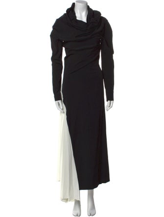 A.W.A.K.E. Mode Cowl Neck Long Dress