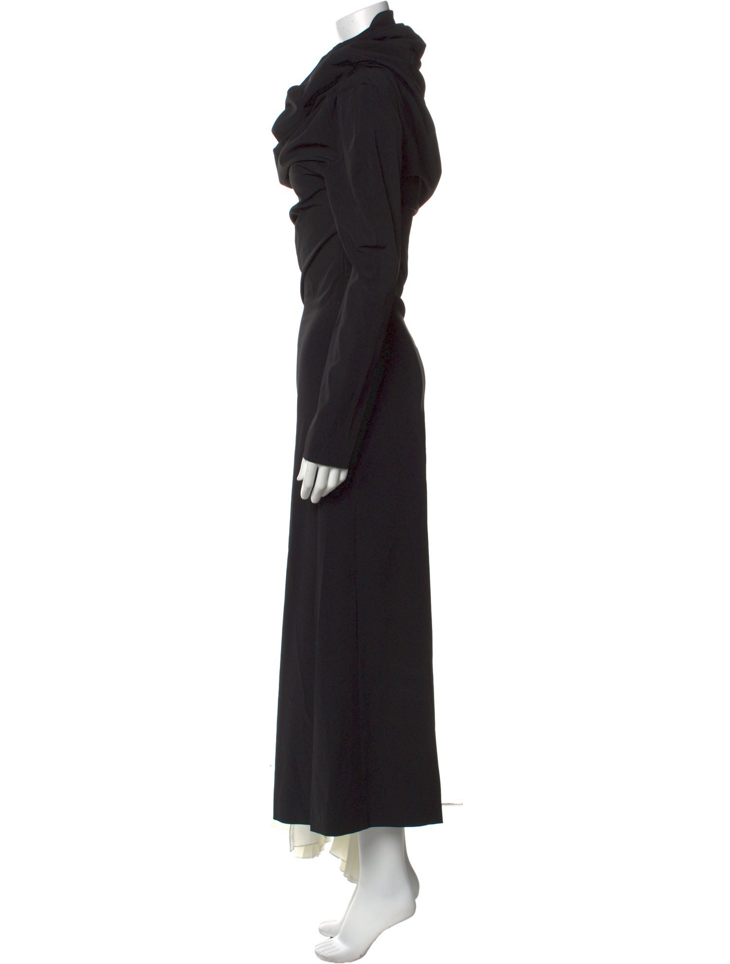 A.W.A.K.E. Mode Cowl Neck Long Dress