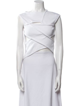 A.W.A.K.E. Mode One-Shoulder Sleeveless Crop Top